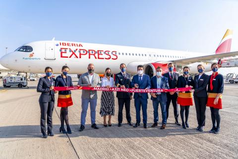 Bautizo del avión "Fuerteventura" de Iberia Express / CanariasNoticias.es Bautizo del avión "Fuerteventura" de Iberia Express / CanariasNoticias.es