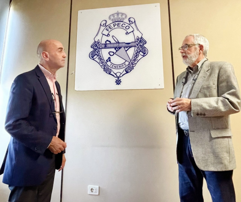 Oscar Izquierdo, presidente de FEPECO con Isidro Martín, delegado regional de APEI Asociación Profesional de Expertos Inmobiliarios