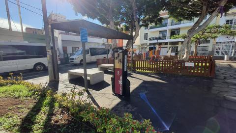 Bicibox en la plaza de Teror en Candelaria (Tenerife) / CanariasNoticias.es