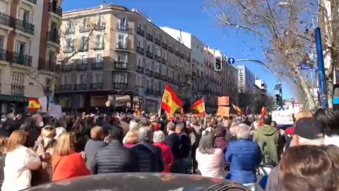 Manifestación contra Pablo Casado en Madrid/ canariasnoticias.es