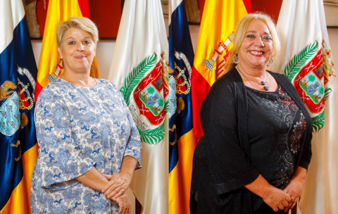Carmen Guerra y Beatriz Correas, concejalas no adscritas en el Ayuntamiento de Las Palmas de Gran Canaria
