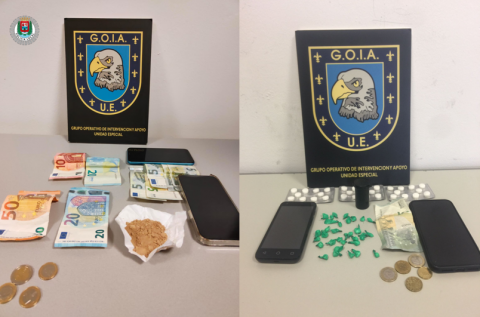 Droga incautada por la GOIA-UE en Las Palmas de Gran Canaria 