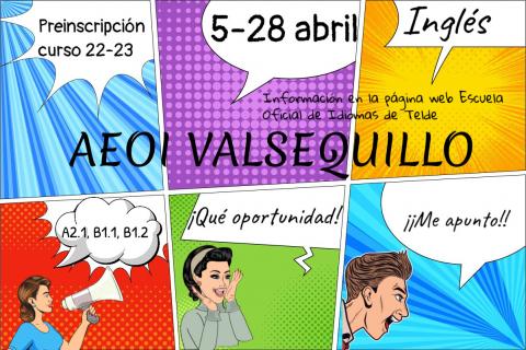 Escuela Oficial de Idiomas (EOI) en Valsequillo Escuela Oficial de Idiomas (EOI) en Valsequillo