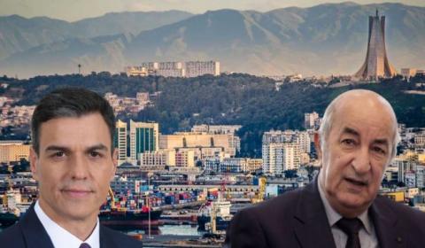 El presidente de Argelia, Abdelmajid Tebboune y el presidente del Gobierno, Pedro Sánchez El presidente de Argelia, Abdelmajid Tebboune y el presidente del Gobierno, Pedro Sánchez