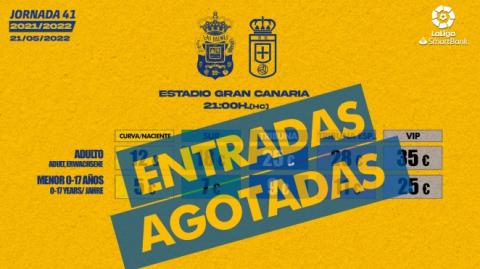 U.D. Las Palmas-Real Oviedo, entradas agotadas/ canariasnoticias.es