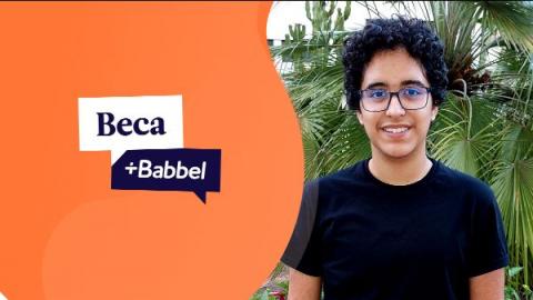 Nur Ramos, ganadora de la Beca de idiomas Babbel 2022