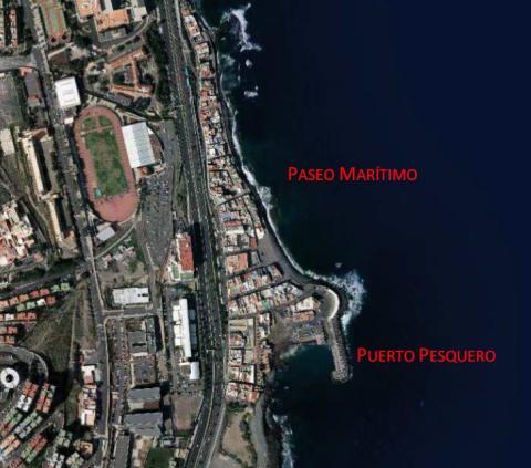 Situación de las obras del proyecto del paseo marítimo de Las Palmas de Gran Canaria