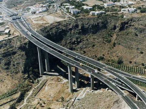 Viaducto de la GC-3 sobre el Guiniguada/ canariasnoticias.es