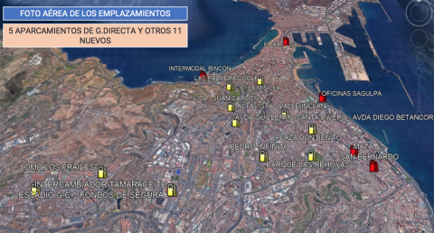 Puntos de recarga de vehículos eléctricos en Las Palmas de Gran Canaria / CanariasNoticias.es 