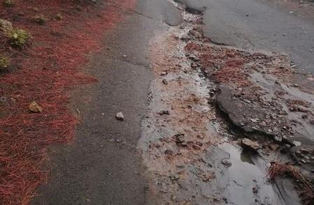 Daños en las pistas forestales por las lluvias en El Hierro / CanariasNoticias.es 