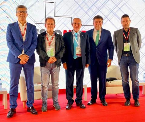 Oscar Izquierdo, presidente de FEPECO en la Feria del Sector de la Construcción de Madrid