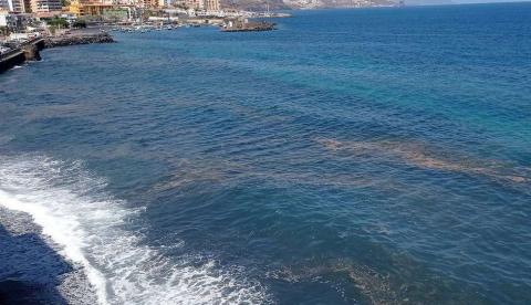 Microalgas en las costas de Candelaria (Tenerife) / CanariasNoticias.es