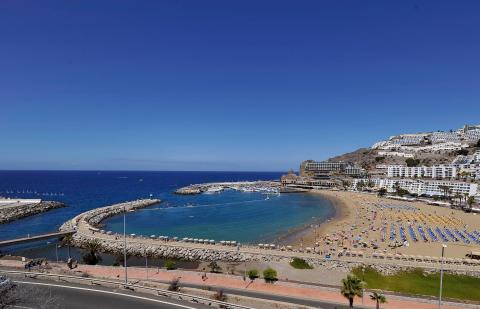 Playa de Puerto Rico en Mogán (Gran Canaria) / CanariasNoticias.es