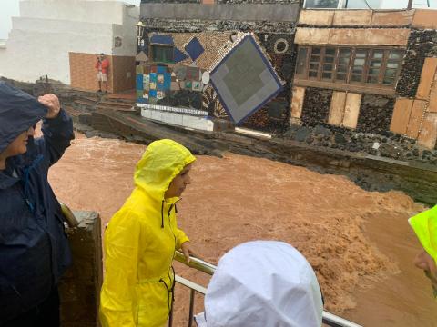 Efectos de la tormenta Hermine en Telde / CanariasNoticias.es 