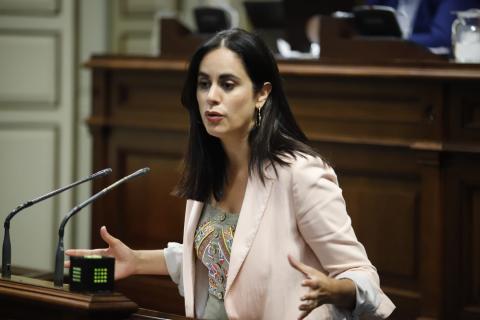 Vidina Espino, en el Parlamento de Canarias / CanariasNoticias.es