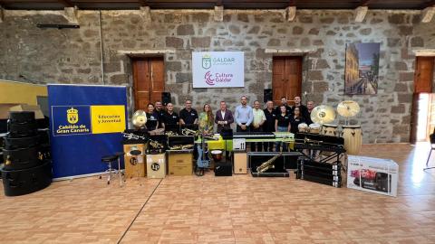 Nuevos instrumentos para la Escuela de Música Pedro Espinosa de Gáldar / CanariasNoticias.es