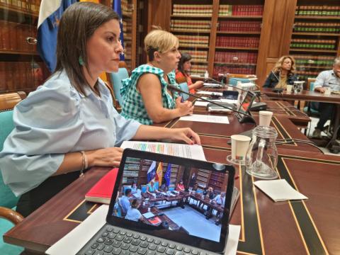 Yaiza Castilla en el Parlamento de Canarias / CanariasNoticias.es