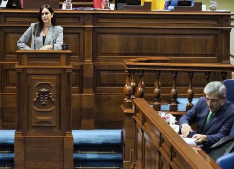 Vidina Espino, en el Parlamento de Canarias / CanariasNoticias.es