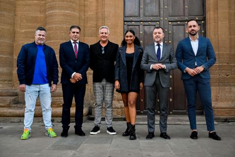  Edwin Rivera, José María García Mediano, Roberto Herrera, Nía Correia, Teodoro Sosa y Julio Mateo