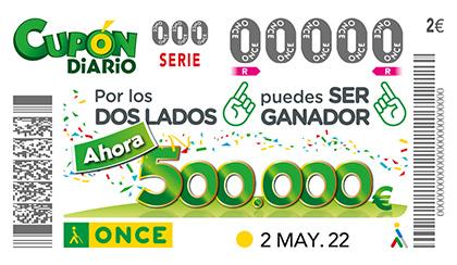 Cupón Diario de la ONCE Cupón Diario de la ONCE