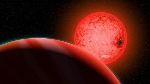 / Katherine Cain, Carnegie Institution for Science Estrella enana roja llamada TOI-5205