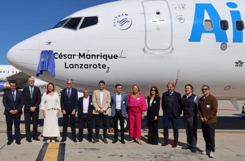 Bautizo de avión César Manrique de Air Europa / CanariasNoticias.es 