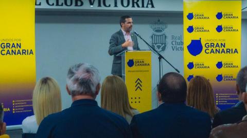 Lucas Bravo de Laguna, en el Club Victoria/ canariasnoticias.es Lucas Bravo de Laguna, en el Club Victoria/ canariasnoticias.es