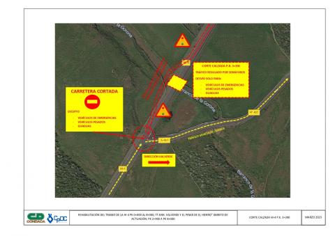 Cortes de tráfico en HI-4