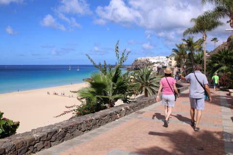Turistas en Fuerteventura