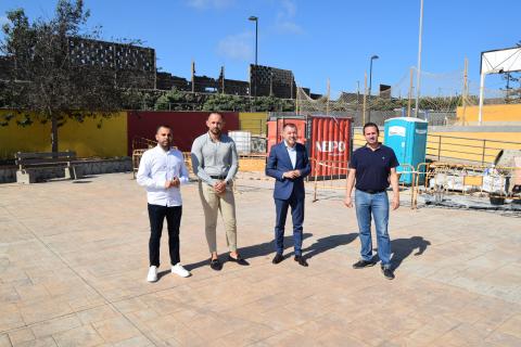 Obra de restauración y mejora del parque de La Punta en Gáldar / CanariasNoticias.es Obra de restauración y mejora del parque de La Punta en Gáldar / CanariasNoticias.es