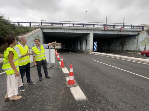 Zona afectada por la colisión de un camión/ CanariasNoticias.es Zona afectada por la colisión de un camión/ CanariasNoticias.es