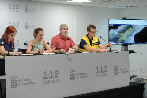 Rueda de prensa incendio forestal en Tenerife / CanariasNoticias.es 