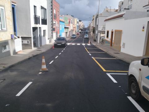 Reasfaltado en Montaña Humiaga / CanariasNoticias.es 