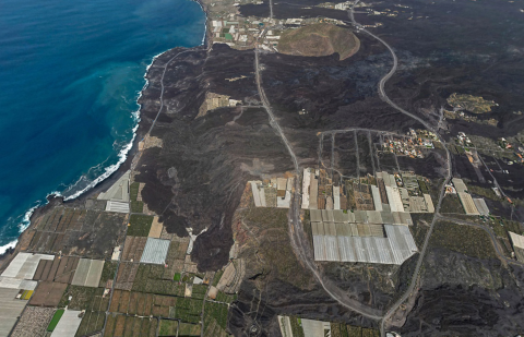 Zonas agrícolas afectados por el volcán de La Palma Zonas agrícolas afectados por el volcán de La Palma