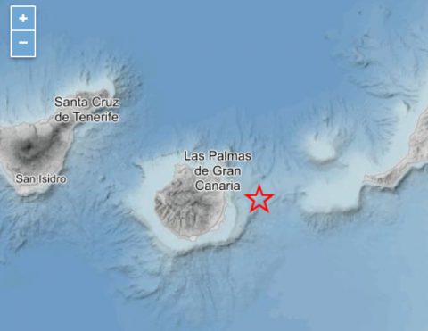 Terremoto al este de Gran Canaria 