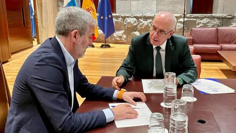 Fernando Clavijo y Óscar Izquierdo / CanariasNoticias.es Fernando Clavijo y Óscar Izquierdo / CanariasNoticias.es