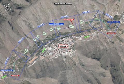 Trazado de la variante GC-200 / CanariasNoticias.es Trazado de la variante GC-200 / CanariasNoticias.es