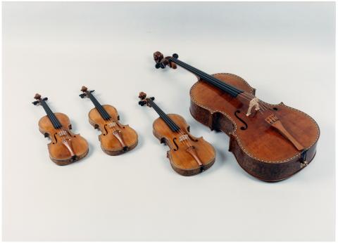 Cuarteto decorado de Stradivarius