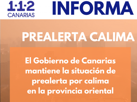 Prealerta por calima en Canarias 