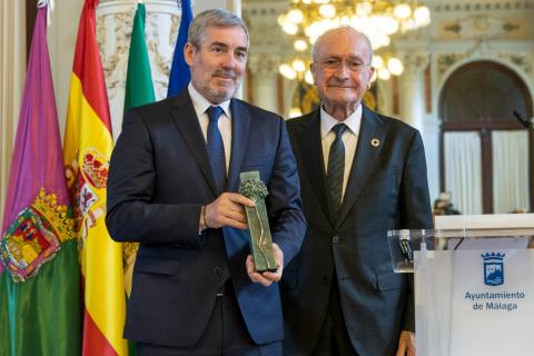 Fernando Clavijo recoge la Biznaga de Plata / CanariasNoticias.es 