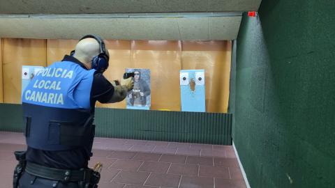 Prácticas de tiro de la Policía local / CanariasNoticias.es 