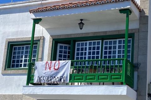 Pancartas en Fuencaliente / CanariasNoticias.es 