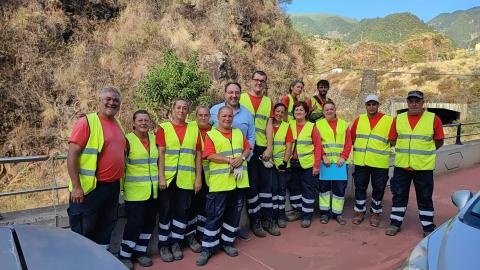 Trabajadores del Plan Integral de Empleo de La Palma