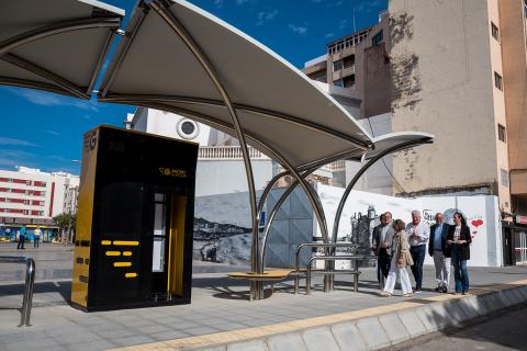 Paradas de la MetroGuagua en el Castillo de La Luz