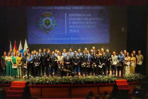 Distinguidos Policía Local de Santa Cruz de Tenerife 