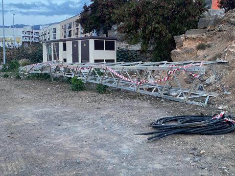 Postes eléctricos en Arauz / CanariasNoticias.es Postes eléctricos en Arauz / CanariasNoticias.es