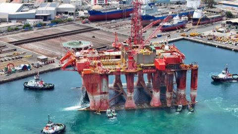 Plataforma Borgland Dolphin. Puerto de Las Palmas/ canariasnoticias.es Plataforma Borgland Dolphin. Puerto de Las Palmas/ canariasnoticias.es