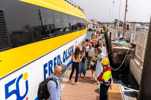 Pasajeros de Fred Olsen Express Pasajeros de Fred Olsen Express